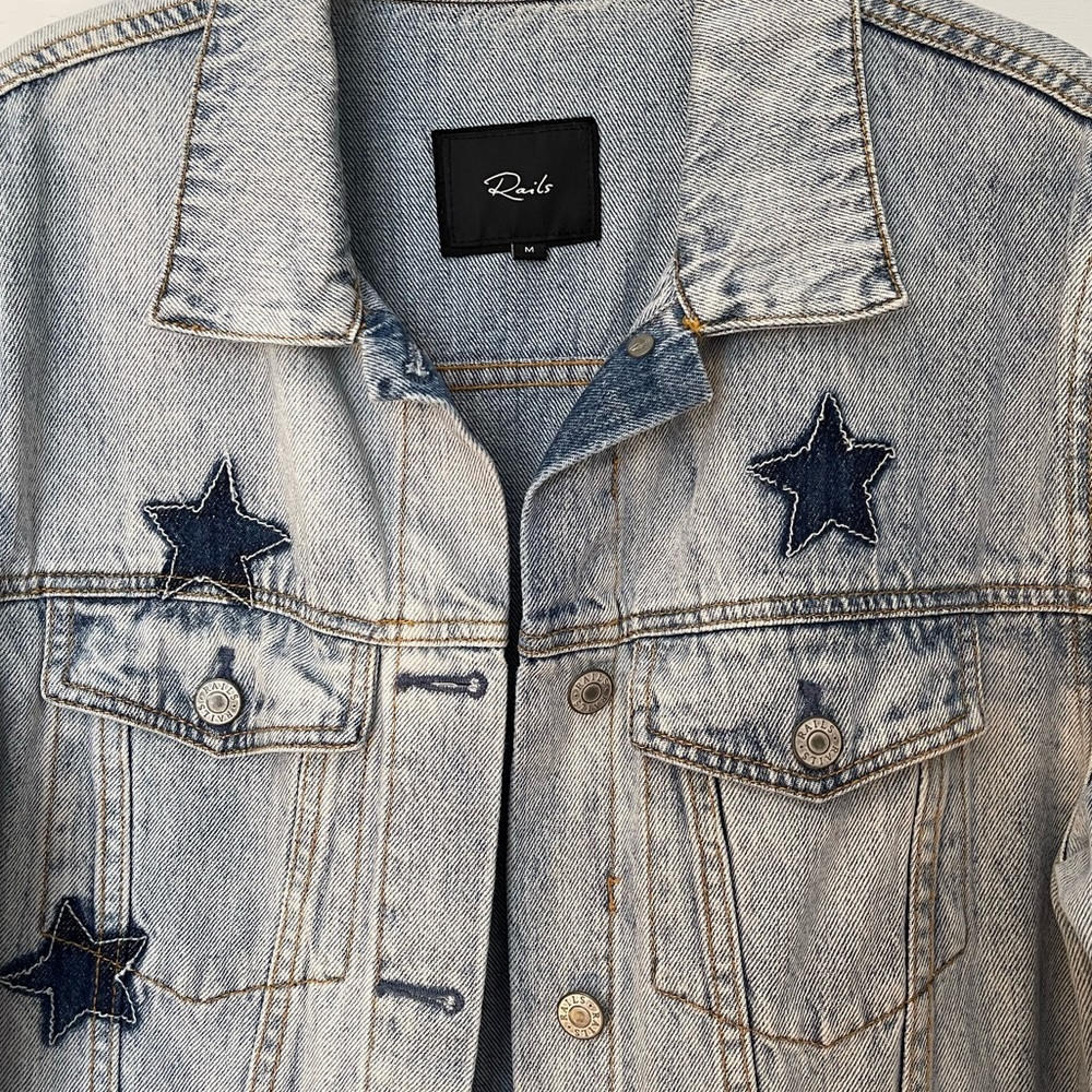 Rails | Knox Star-Print Denim Jacket - image 4